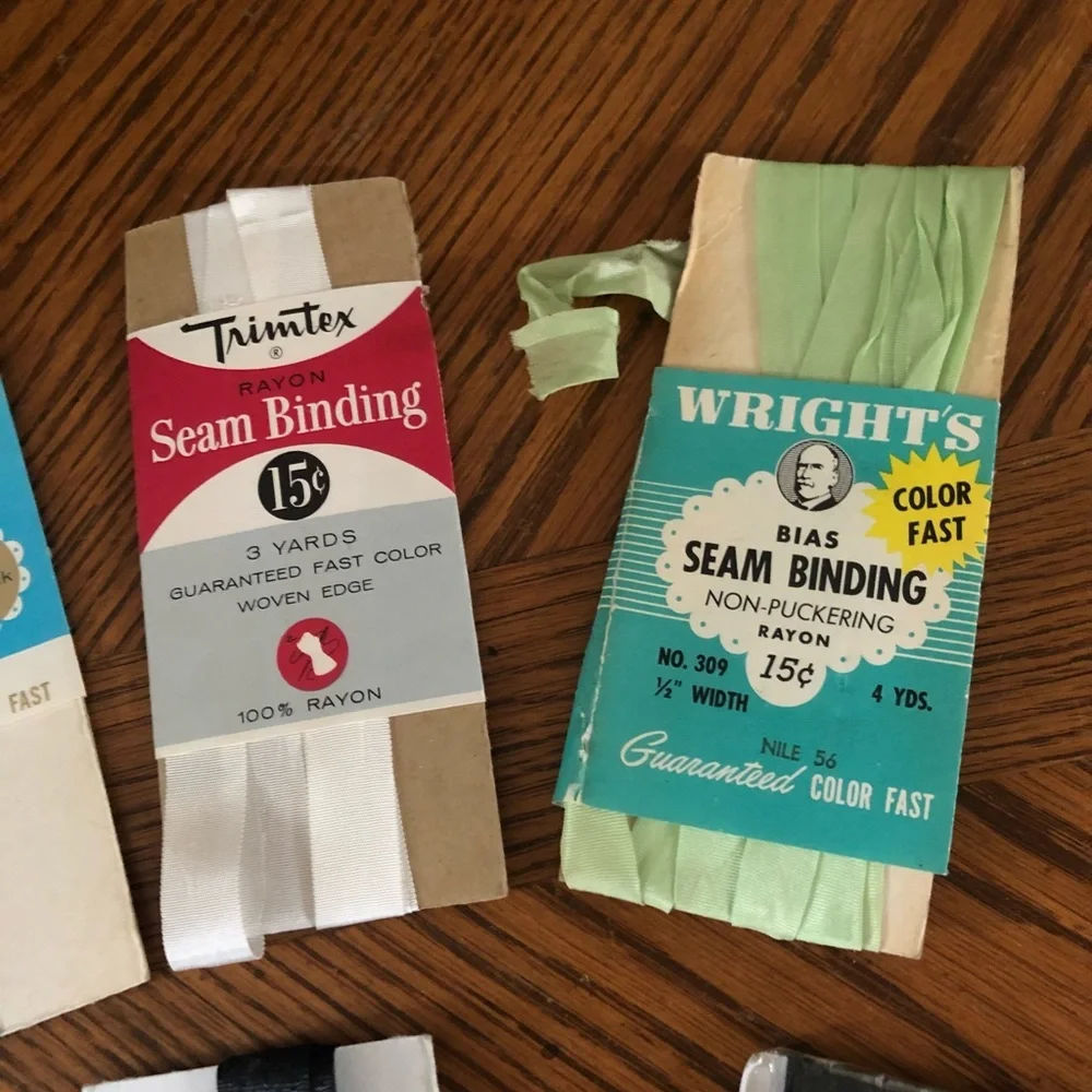Vintage Bias Tape Seam Binding Assortment